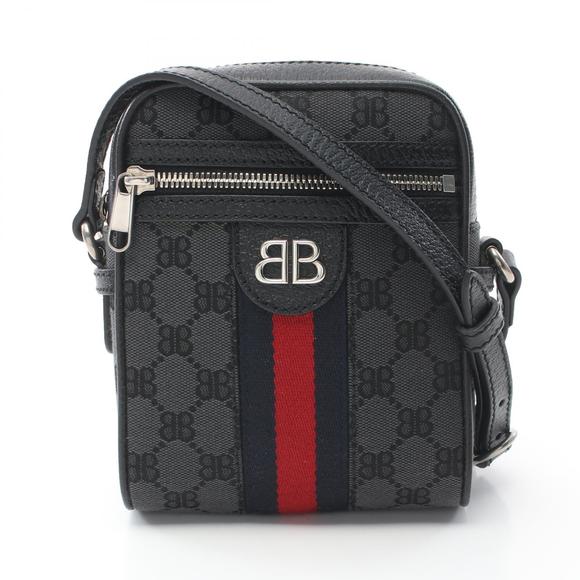 Balenciaga Gucci Hacker Project Shoulder Bag Leather Black Multicolor - Picture 1 of 7